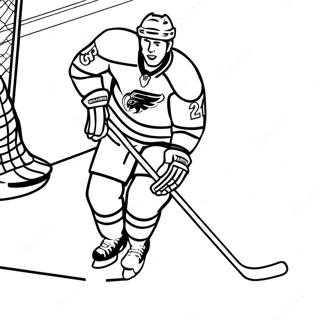 Nhl Ice Hockey Player In Action Coloring Page 23573-18608