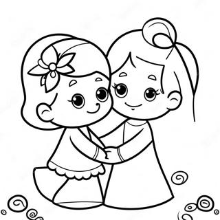 Love Precious Moments Coloring Page 23592-18641