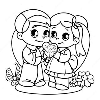 Love Precious Moments Coloring Page 23592-18643