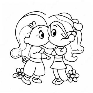 Sweet Love Moments Coloring Page 23593-18645