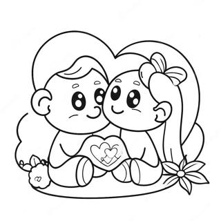 Sweet Love Moments Coloring Page 23593-18648