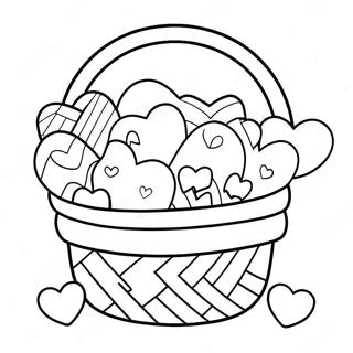 Candy Hearts Coloring Pages