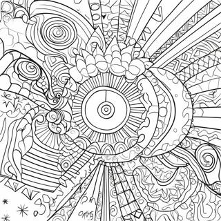 Mind Blowing Optical Illusion Coloring Pages