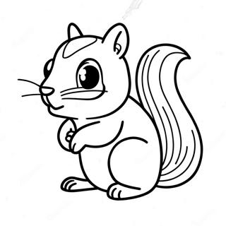 Chipmunk Coloring Pages