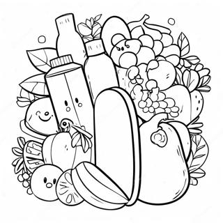 Healthy Habits Coloring Page 23662-18710