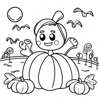 Preschool Pumpkin Patch Coloring Pages