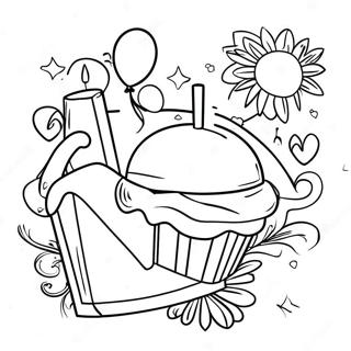 New Year Celebration Coloring Page 23722-18726