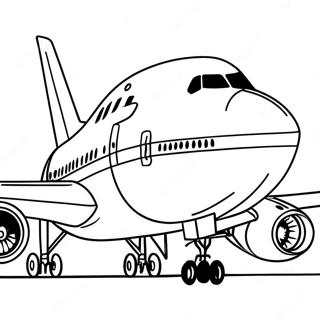 747 Airplane Coloring Page 23792-18796