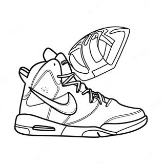 Basketball Shoe Coloring Pages