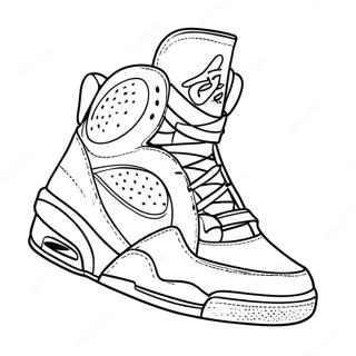 Basketball Shoe Coloring Page 23812-18803