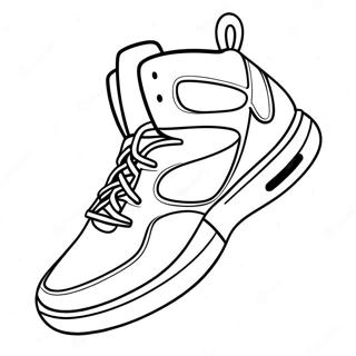 Basketball Shoe Coloring Page 23812-18804