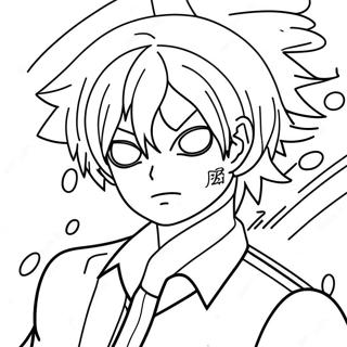 Todoroki Coloring Pages