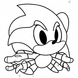 Sonic Spiderman Coloring Pages