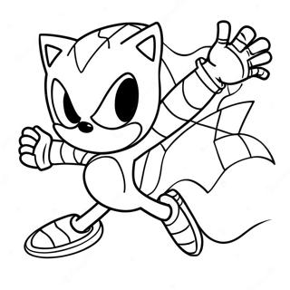 Sonic Spiderman Coloring Page 23832-18842