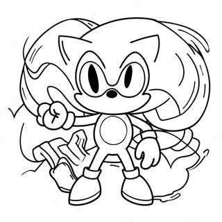 Sonic Spiderman Coloring Page 23832-18843