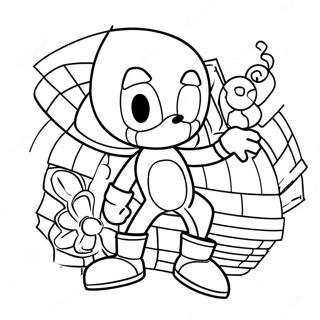 Sonic Spiderman Coloring Page 23832-18844