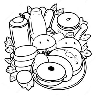 Breakfast Coloring Pages