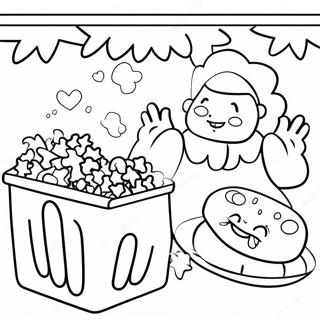 Movie Night Coloring Page 23892-18867