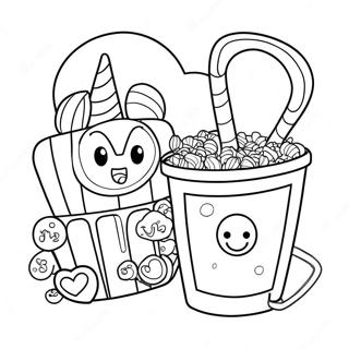 Movie Night Coloring Page 23892-18868