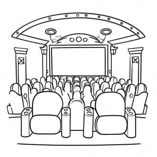 Cozy Movie Theater Coloring Page 23893-18883