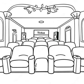 Cozy Movie Theater Coloring Page 23893-18884