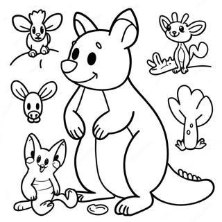 Australian Animals Coloring Page 23902-18879