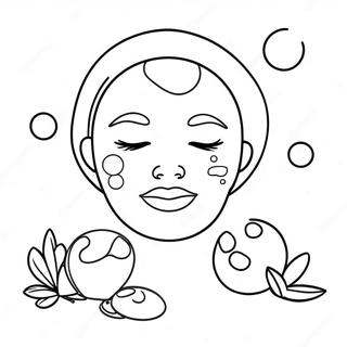 Bubble Skincare Coloring Pages