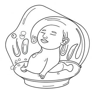 Bubble Skincare Relaxing Spa Coloring Page 2390-1912