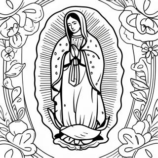 Our Lady Of Guadalupe Coloring Pages