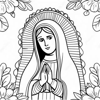 Our Lady Of Guadalupe Coloring Pages