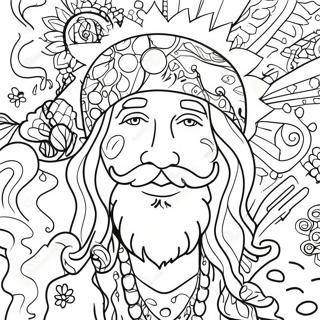 Página Para Colorear De Hippie Stoner 23932-18943