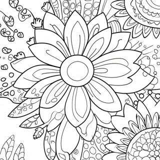 Página Para Colorear De Poder Floral Groovy 23933-18900