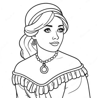 Anastasia Coloring Page 23942-18893