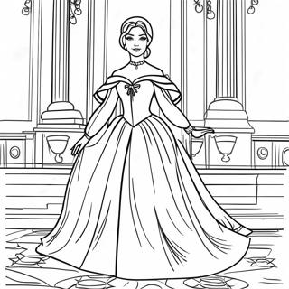 Anastasia In Her Royal Dress Coloring Page 23943-18907