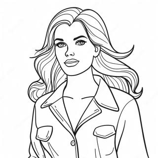 Daphne In A Stylish Outfit Coloring Page 24043-18993