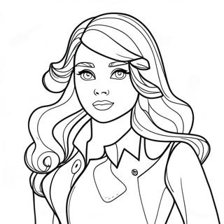 Daphne In A Stylish Outfit Coloring Page 24043-18994