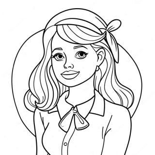 Daphne In A Stylish Outfit Coloring Page 24043-18996