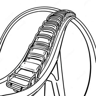 Roller Coaster Coloring Pages