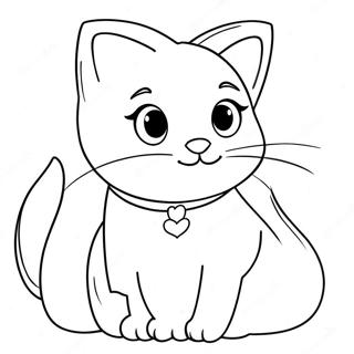 Cat Valentine Coloring Page 24072-19013