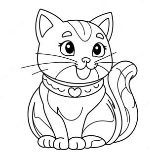 Cat Valentine Coloring Page 24072-19015