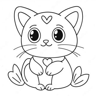 Cat Valentine Coloring Pages