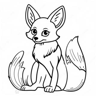 Fennec Fox Coloring Page 24102-19029