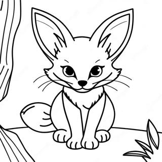 Fennec Fox Coloring Page 24102-19032