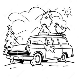 Christmas Vacation Coloring Page 24112-19043