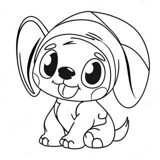 Cute Stitch Christmas Coloring Pages