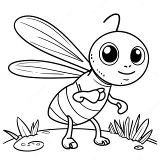 Adventurous Fly Guy Coloring Page 24123-19050