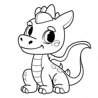 Cute Dragon Coloring Pages