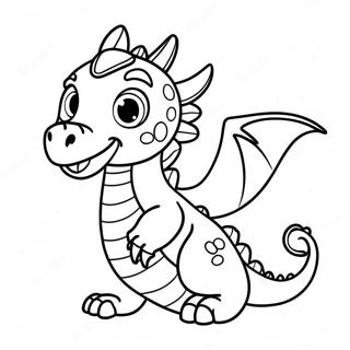 Cute Dragon Coloring Pages