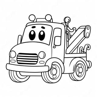 Tow Truck Coloring Pages