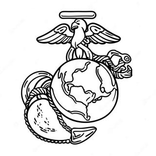 Marine Corps Logo Coloring Page 24172-19090